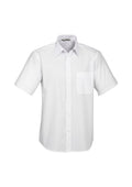 Mens Base Short Sleeve Shirt - White ||SRC=https://cdn.fashionbizapps.nz/honeybee/images/S10512_bProduct_White_01_uVLQqeV.jpg