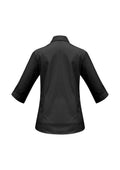 Womens Base 3/4 Sleeve Shirt - Black ||SRC=https://cdn.fashionbizapps.nz/honeybee/images/S10521_bProduct_Black_02_ALewCof.jpg