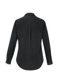 Womens Memphis Long Sleeve Shirt - Black ||SRC=https://cdn.fashionbizapps.nz/honeybee/images/S127LL_bProduct_Black_02_adxIsne.jpg
