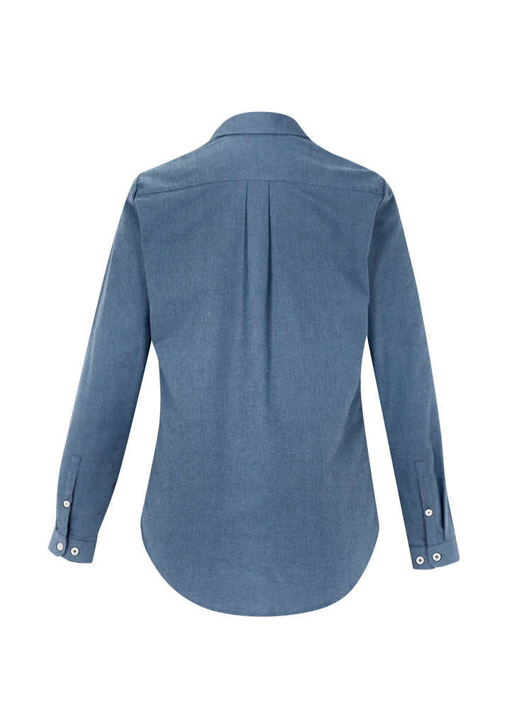 Womens Memphis Long Sleeve Shirt - Grey Smoke ||SRC=https://cdn.fashionbizapps.nz/honeybee/images/S127LL_bProduct_GreySmoke_02_nxQ5yLV.jpg