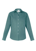 Womens Memphis Long Sleeve Shirt - Jasper Green ||SRC=https://cdn.fashionbizapps.nz/honeybee/images/S127LL_bProduct_JasperGreen_01_ZB9S2CT.jpg