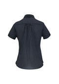 Ladies Ruby Blouse - Navy/White ||SRC=https://cdn.fashionbizapps.nz/images/attachments/000/010/069/large/S232LS_Navy_White_Back.jpg