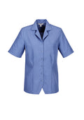 Womens Oasis Overblouse - Mid Blue ||SRC=https://cdn.fashionbizapps.nz/honeybee/images/S265LS_bProduct_MidBlue_01_WQpa1S8.jpg