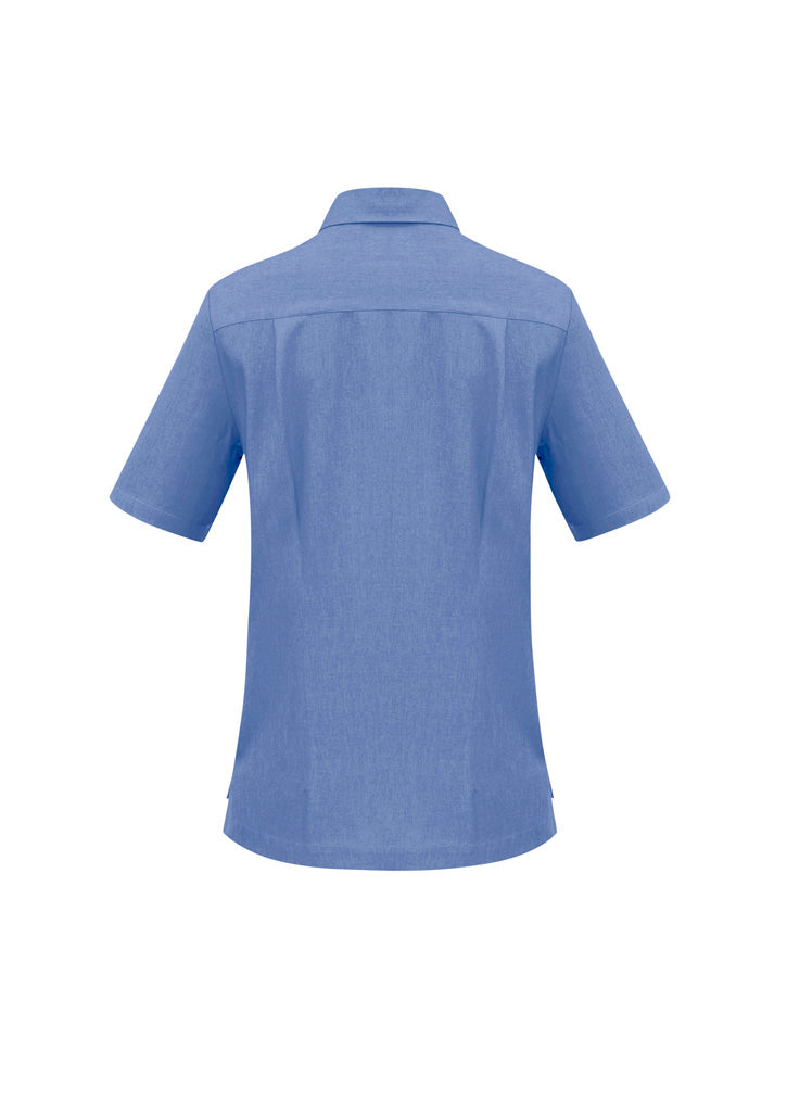 Womens Oasis Overblouse - Mid Blue ||SRC=https://cdn.fashionbizapps.nz/honeybee/images/S265LS_bProduct_MidBlue_02_JEsZIC3.jpg