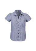 Womens Edge Short Sleeve Shirt - Blue ||SRC=https://cdn.fashionbizapps.nz/honeybee/images/S267LS_bProduct_Blue_01_6yEFKoM.jpg
