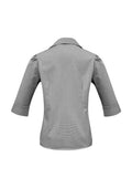 Womens Edge 3/4 Sleeve Shirt - Black ||SRC=https://cdn.fashionbizapps.nz/honeybee/images/S267LT_bProduct_Black_02_2GngmCs.jpg
