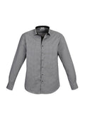 Mens Edge Long Sleeve Shirt - Black ||SRC=https://cdn.fashionbizapps.nz/honeybee/images/S267ML_bProduct_Black_01_zABBOBU.jpg
