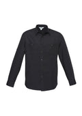 Mens Bondi Long Sleeve Shirt - Black ||SRC=https://cdn.fashionbizapps.nz/honeybee/images/S306ML_bProduct_Black_01_hn3xHnX.jpg
