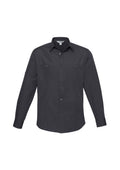Mens Bondi Long Sleeve Shirt - Charcoal ||SRC=https://cdn.fashionbizapps.nz/honeybee/images/S306ML_bProduct_Charcoal_01_kCcV6OF.jpg