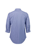 Womens Conran 3/4 Sleeve Shirt - French Blue/White ||SRC=https://cdn.fashionbizapps.nz/honeybee/images/S336LT_bProduct_FrenchBlue_White_02_3FNeiqL.jpg