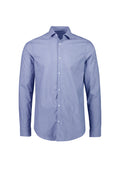 Mens Conran Tailored Long Sleeve Shirt - French Blue/White ||SRC=https://cdn.fashionbizapps.nz/honeybee/images/S337ML_bProduct_FrenchBlue_White_01_bbp3iDf.jpg
