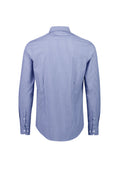 Mens Conran Tailored Long Sleeve Shirt - French Blue/White ||SRC=https://cdn.fashionbizapps.nz/honeybee/images/S337ML_bProduct_FrenchBlue_White_02_qUYVBMd.jpg