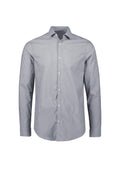 Mens Conran Tailored Long Sleeve Shirt - Slate/White ||SRC=https://cdn.fashionbizapps.nz/honeybee/images/S337ML_bProduct_Slate_White_01_MdT26aJ.jpg