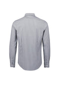 Mens Conran Tailored Long Sleeve Shirt - Slate/White ||SRC=https://cdn.fashionbizapps.nz/honeybee/images/S337ML_bProduct_Slate_White_02_zihTgOy.jpg