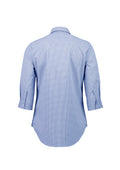 Womens Bristol 3/4 Sleeve Shirt - White/Navy ||SRC=https://cdn.fashionbizapps.nz/honeybee/images/S338LT_bProduct_White_Navy_02_ezJHIHJ.jpg