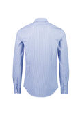 Mens Bristol Tailored Long Sleeve Shirt - White/Navy ||SRC=https://cdn.fashionbizapps.nz/honeybee/images/S339ML_bProduct_White_Navy_02_pjYTWD5.jpg
