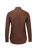 Womens Soul Long Sleeve Shirt - Rust ||SRC=https://cdn.fashionbizapps.nz/honeybee/images/S421LL_Product_Rust_02.jpg