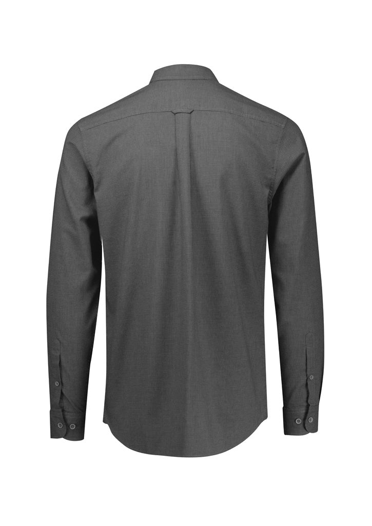 Mens Soul Long Sleeve Shirt - Grey ||SRC=https://cdn.fashionbizapps.nz/honeybee/images/S421ML_Product_Grey_02.jpg