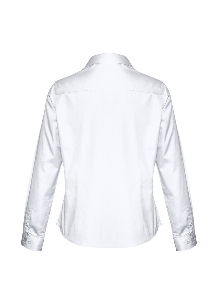 Womens Dalton Long Sleeve Shirt - White ||SRC=https://cdn.fashionbizapps.nz/honeybee/images/S522LL_Product_White_02.jpg