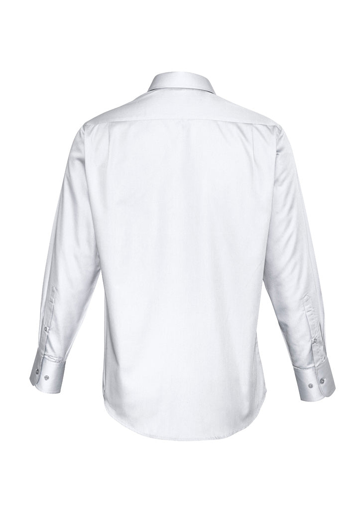 Mens Dalton Long Sleeve Shirt - White ||SRC=https://cdn.fashionbizapps.nz/honeybee/images/S522ML_Product_White_02.jpg