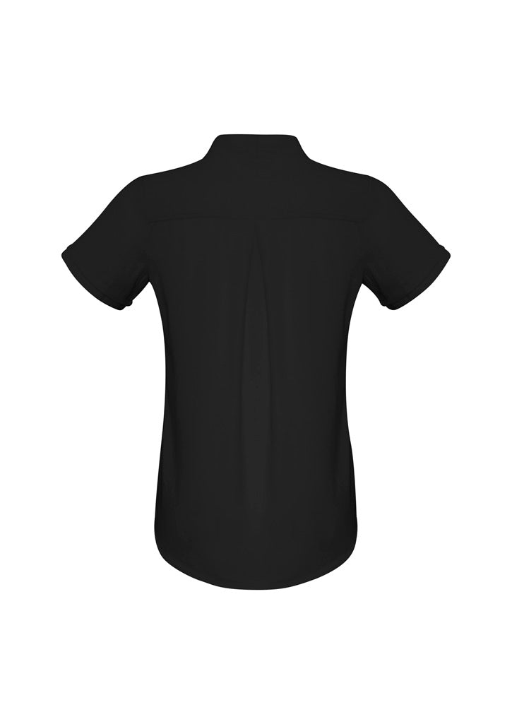Womens Madison Short Sleeve Shirt - Black ||SRC=https://cdn.fashionbizapps.nz/honeybee/images/S628LS_bProduct_Black_02_VvN3Xdv.jpg