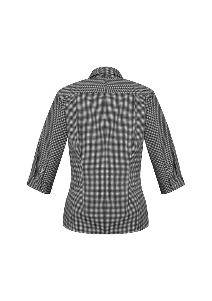 Womens Ellison 3/4 Sleeve Shirt - Black ||SRC=https://cdn.fashionbizapps.nz/honeybee/images/S716LT_bProduct_Black_02_78KABAh.jpg