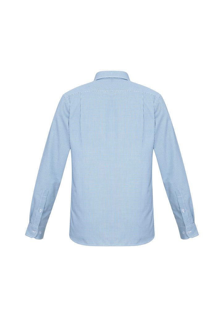 Mens Ellison Long Sleeve Shirt - Blue ||SRC=https://cdn.fashionbizapps.nz/honeybee/images/S716ML_bProduct_Blue_02_wqCqkv3.jpg