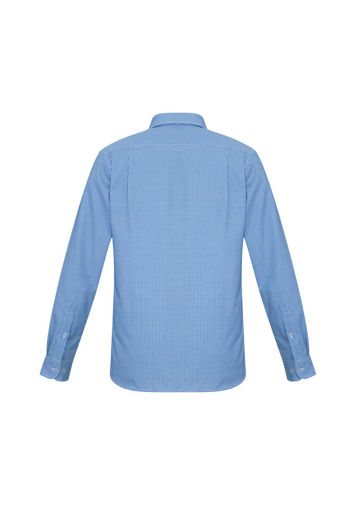 Mens Ellison Long Sleeve Shirt - French Blue ||SRC=https://cdn.fashionbizapps.nz/honeybee/images/S716ML_bProduct_FrenchBlue_02_WBtHLxf.jpg