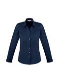 Womens Monaco Long Sleeve Shirt - Ink ||SRC=https://cdn.fashionbizapps.nz/honeybee/images/S770LL_bProduct_Ink_01_0E3diRi.jpg