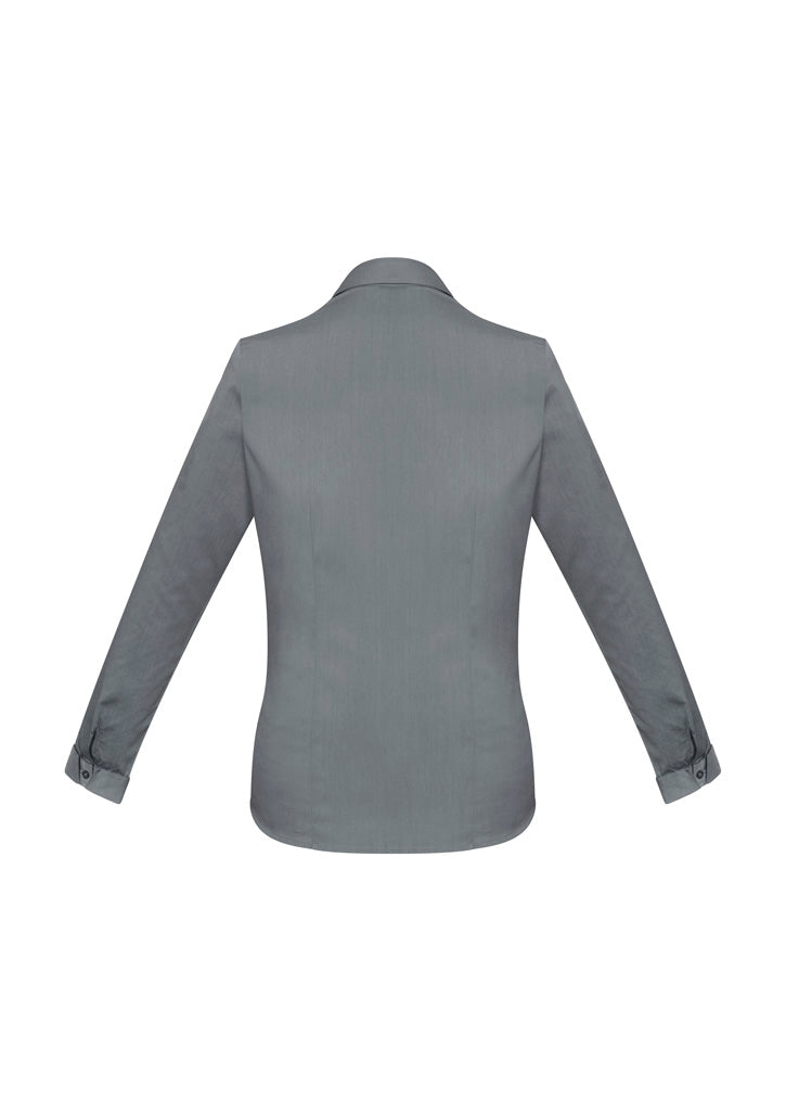 Womens Monaco Long Sleeve Shirt - Platinum ||SRC=https://cdn.fashionbizapps.nz/honeybee/images/S770LL_bProduct_Platinum_02_8odqTFu.jpg