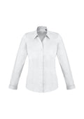 Womens Monaco Long Sleeve Shirt - White ||SRC=https://cdn.fashionbizapps.nz/honeybee/images/S770LL_bProduct_White_01_J4G7VH9.jpg