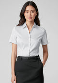 Womens Monaco Short Sleeve Shirt ||SRC=https://cdn.fashionbizapps.nz/honeybee/images/S770LS_Talent_White_01.jpg