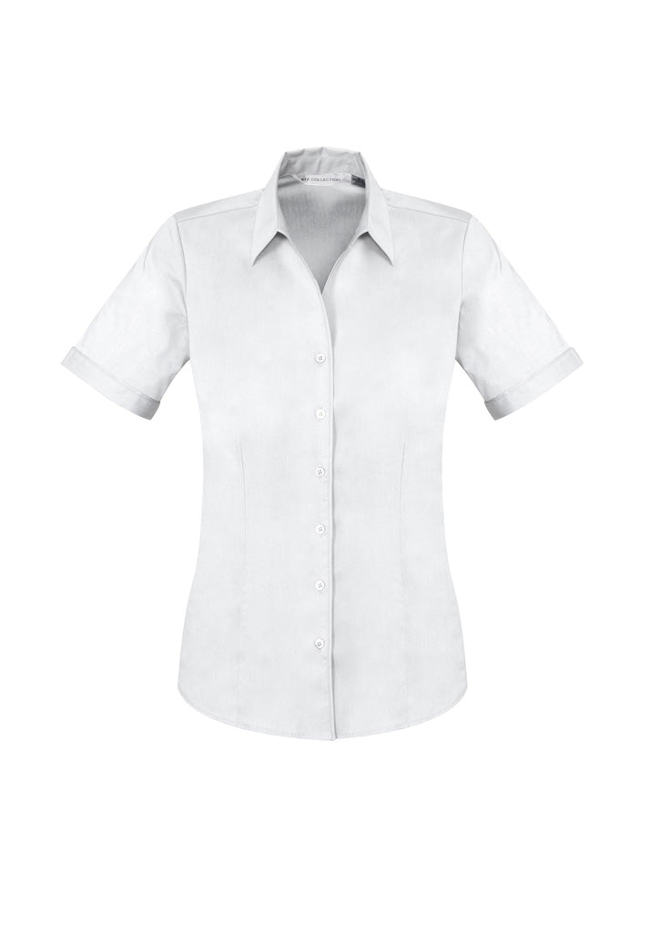 Womens Monaco Short Sleeve Shirt - White ||SRC=https://cdn.fashionbizapps.nz/honeybee/images/S770LS_bProduct_White_01_fUTniPy.jpg
