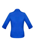 Womens Monaco 3/4 Sleeve Shirt - Electric Blue ||SRC=https://cdn.fashionbizapps.nz/honeybee/images/S770LT_bProduct_ElectricBlue_02_Q10UMT0.jpg
