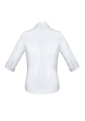 Womens Monaco 3/4 Sleeve Shirt - White ||SRC=https://cdn.fashionbizapps.nz/honeybee/images/S770LT_bProduct_White_02_fULyeUn.jpg