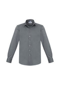 Mens Monaco Long Sleeve Shirt - Platinum ||SRC=https://cdn.fashionbizapps.nz/honeybee/images/S770ML_bProduct_Platinum_01_9UmRPf3.jpg