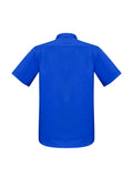 Mens Monaco Short Sleeve Shirt - Electric Blue ||SRC=https://cdn.fashionbizapps.nz/honeybee/images/S770MS_bProduct_ElectricBlue_02_DmGPqEf.jpg