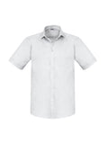 Mens Monaco Short Sleeve Shirt - White ||SRC=https://cdn.fashionbizapps.nz/honeybee/images/S770MS_bProduct_White_01_lNpkAXT.jpg