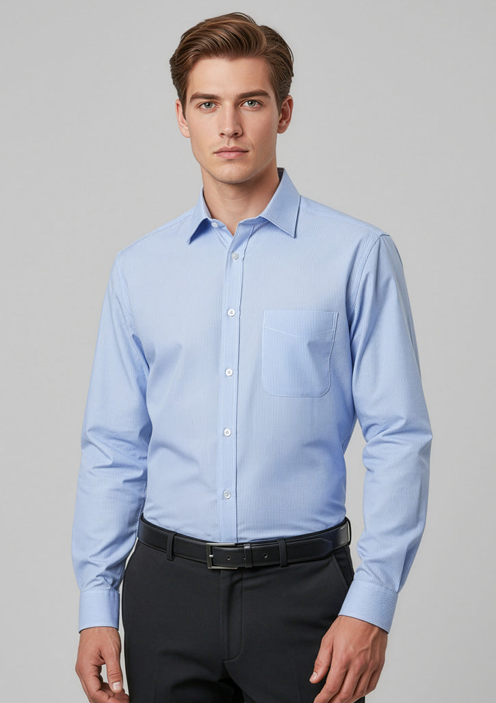 Mens Euro Long Sleeve Shirt ||SRC=https://cdn.fashionbizapps.nz/honeybee/images/S812ML_Talent_Blue_01.jpg