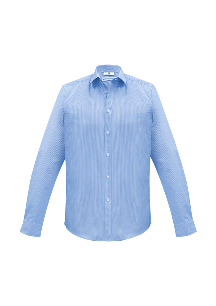 Mens Euro Long Sleeve Shirt - Blue ||SRC=https://cdn.fashionbizapps.nz/honeybee/images/S812ML_bProduct_Blue_01_UZlDTbO.jpg