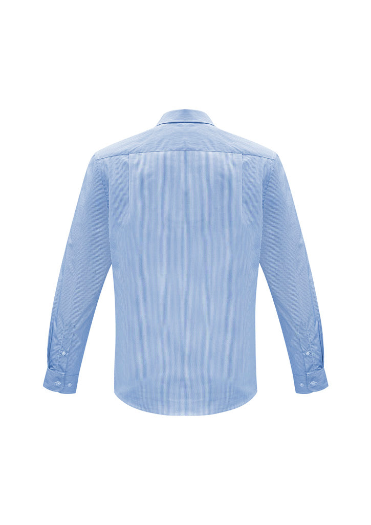 Mens Euro Long Sleeve Shirt - Blue ||SRC=https://cdn.fashionbizapps.nz/honeybee/images/S812ML_bProduct_Blue_02_xGn85WO.jpg