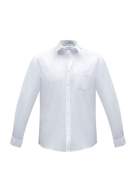 Mens Euro Long Sleeve Shirt - White ||SRC=https://cdn.fashionbizapps.nz/honeybee/images/S812ML_bProduct_White_01_NpDRVPe.jpg