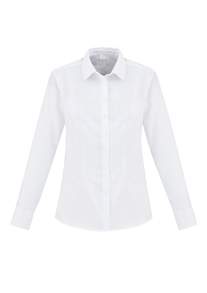 Womens Regent Long Sleeve Shirt - White ||SRC=https://cdn.fashionbizapps.nz/honeybee/images/S912LL_bProduct_White_01_xDvWsx7.jpg