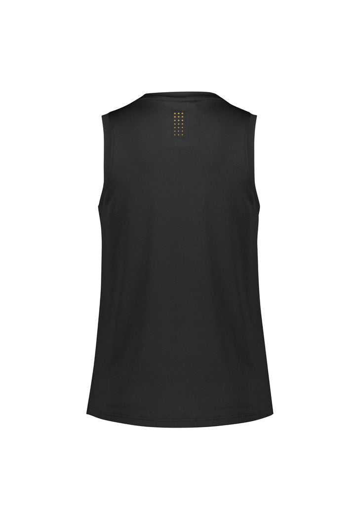 Womens Balance Singlet - Black/Gold ||SRC=https://cdn.fashionbizapps.nz/honeybee/images/SG319L_bProduct_Black_Gold_02_nJe8Q2P.jpg