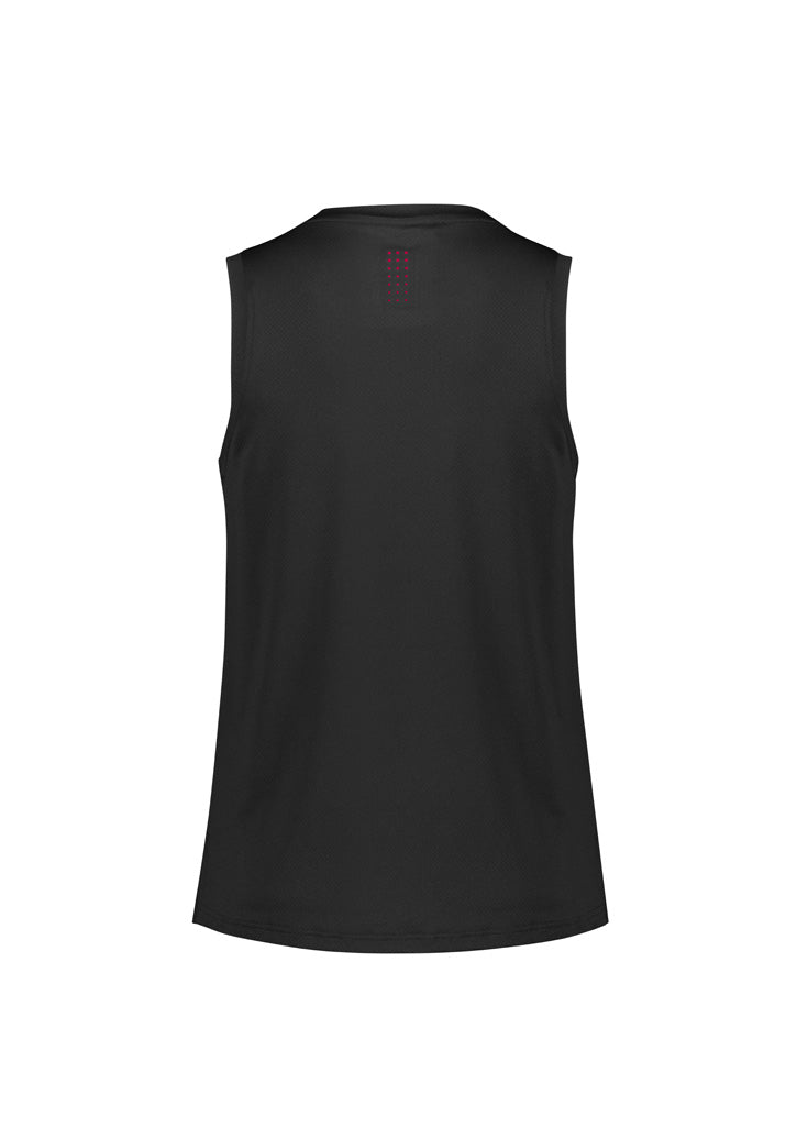 Womens Balance Singlet - Black/Red ||SRC=https://cdn.fashionbizapps.nz/honeybee/images/SG319L_bProduct_Black_Red_02_j1M43MX.jpg