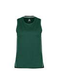 Womens Balance Singlet - Forest/White ||SRC=https://cdn.fashionbizapps.nz/honeybee/images/SG319L_bProduct_Forest_White_01_ooqEvnk.jpg
