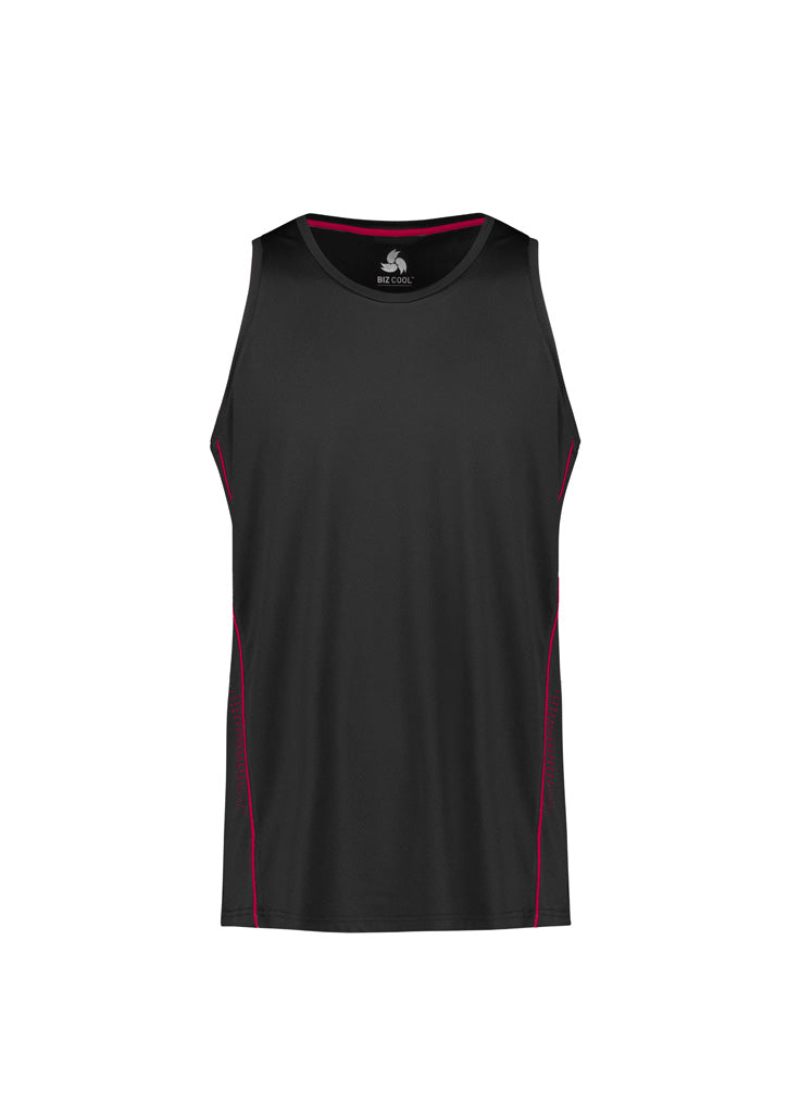 Mens Balance Singlet - Black/Red ||SRC=https://cdn.fashionbizapps.nz/honeybee/images/SG319M_bProduct_Black_Red_01_m0I5WtQ.jpg