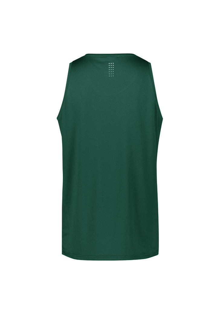 Mens Balance Singlet - Forest/White ||SRC=https://cdn.fashionbizapps.nz/honeybee/images/SG319M_bProduct_Forest_White_02_97CY9ZV.jpg