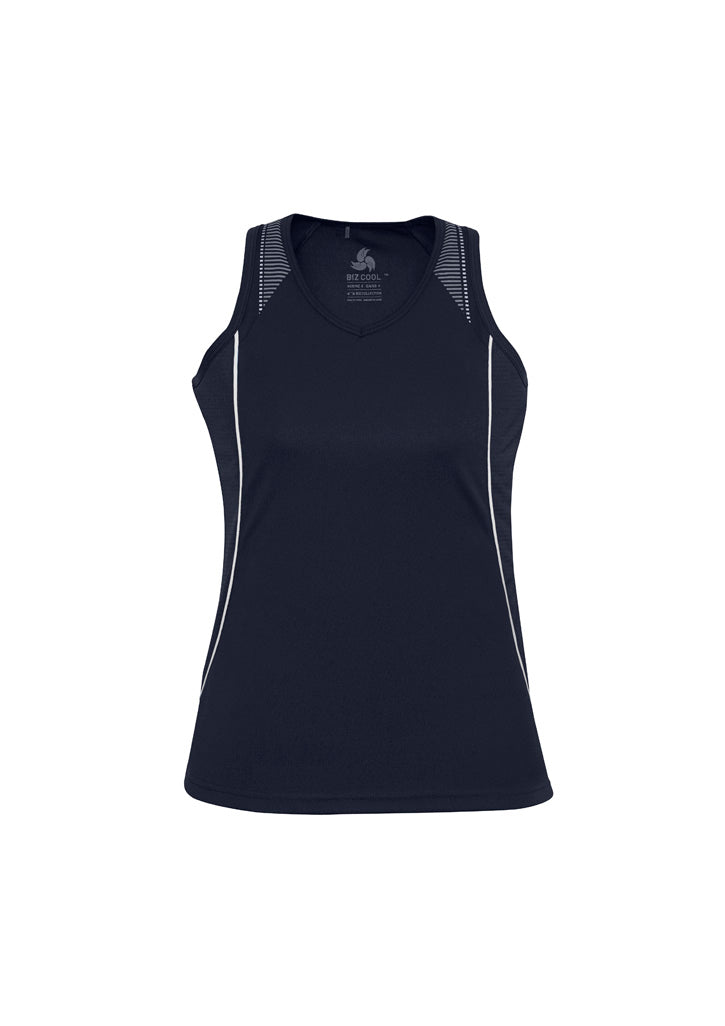 Ladies Razor Singlet - Navy/White ||SRC=https://cdn.fashionbizapps.nz/honeybee/products/management/data/reshoot%20colour/SG407L_NavyWhite_01_FVXfxft.jpg