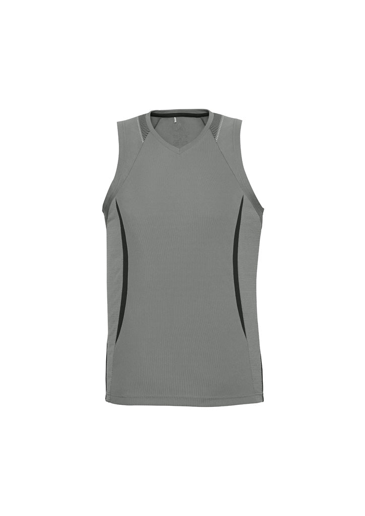 Mens Razor Singlet - Ash/Black ||SRC=https://cdn.fashionbizapps.nz/honeybee/products/management/data/reshoot%20colour/SG407M_Product_AshBlack_01_yhzjrvD.jpg